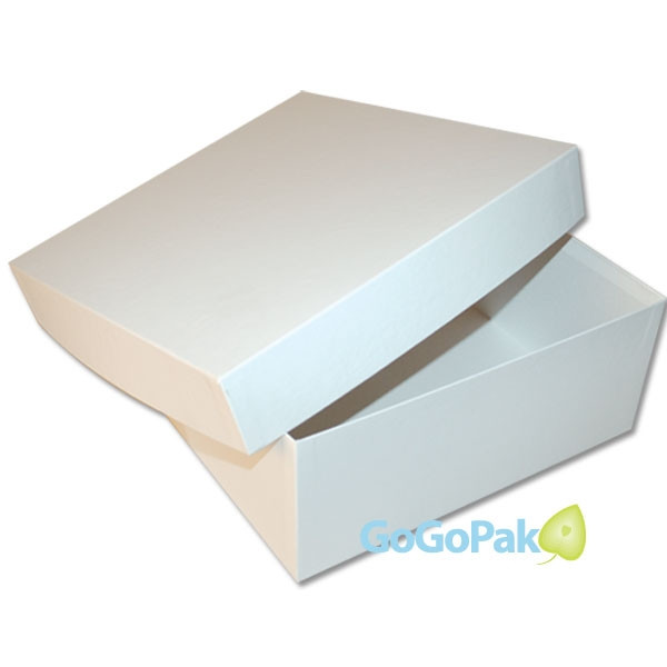 Rigid Set Up Boxes - Top & Base assembled - White 11-1/4