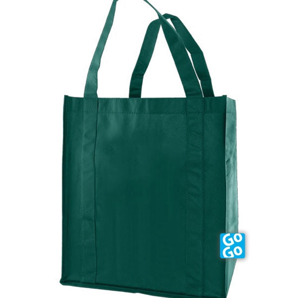 Dark Green Non-Woven Grocery Bags - 20