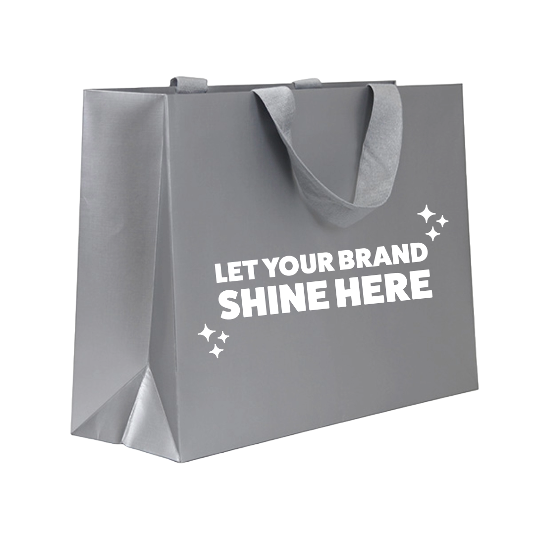 luxury custom printed silver paper bags1