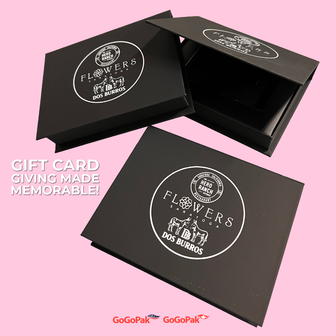 Magnetic Gift Card Boxes - Black - Wholesale