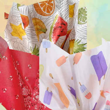 Tissues Patterned Collection TISSUE WRAP - Patterned Tissue - All Occasions - MADE IN USA - Food ...