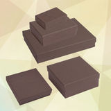 Matte Embossed Brown Jewelry Boxes