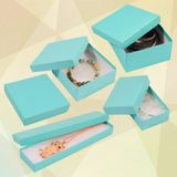 Matte Aqua Jewelry Boxes - 8 Sizes
