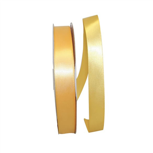 Single Face Satin Ribbon - Old Gold 7/8 x 100 yards