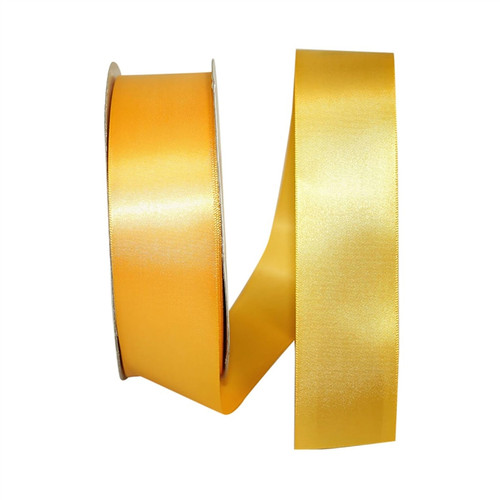Single Face Satin Ribbon - Yellow Gold