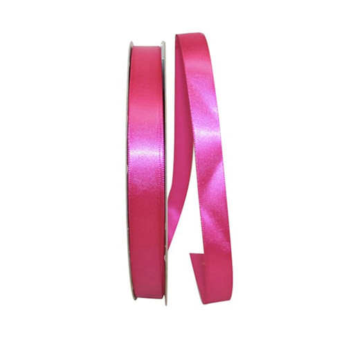Wholesale Hot Pink Offray Double Faced Satin Ribbon