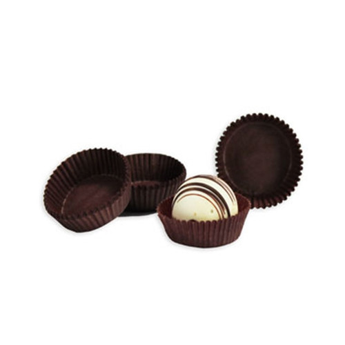 1-3/4" x 5/8" Brown Candy Cups