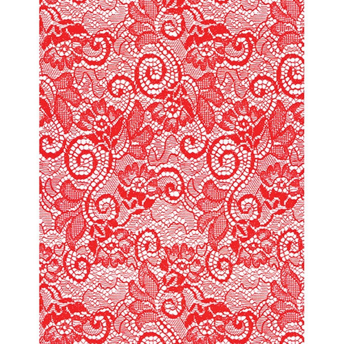 Red Victorian Lace Florist Cello Rolls