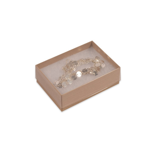 Clear Top with Kraft Bases Jewelry Boxes 3" x 2-1/8" x 1"