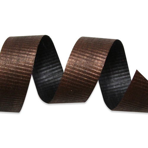 Copper Metallic Crimped Cotton Curling Ribbon