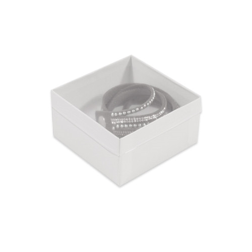 Clear Top Jewelry Boxes 3-1/2" x 3-1/2" x 1-7/8"