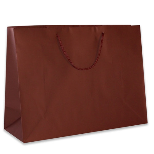 Burgundy Medium Eurotote Bags-Matte Laminated