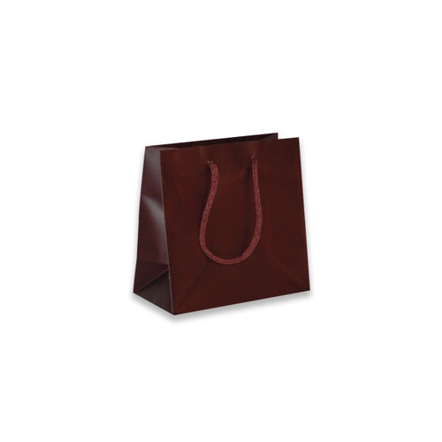 Burgundy mini Eurotote Bags-Matte Laminated