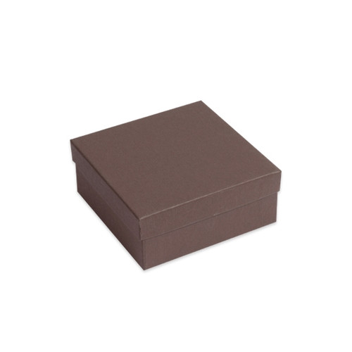 Brown 3.5" x 3.5" x 1.5" Jewelry Boxes