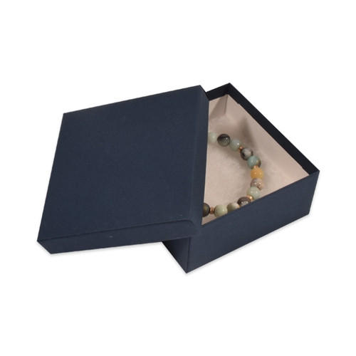 Navy Blue 3.5" x 3.5" x 1.5" Jewelry Boxes