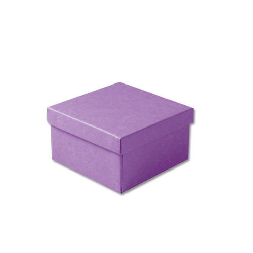 Purple Kraft 3.5" x 3.5" x 2" Jewelry Boxes