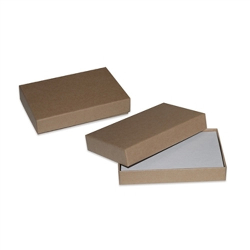 2 piece rigid kraft gift card boxes with inserts