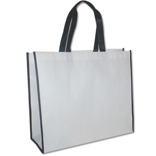 Non-Woven San Francisco Bags - 16" x 14" x 6" - White 100 Bags/Case