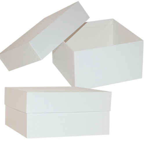 9" White Rigid Set Up Boxes