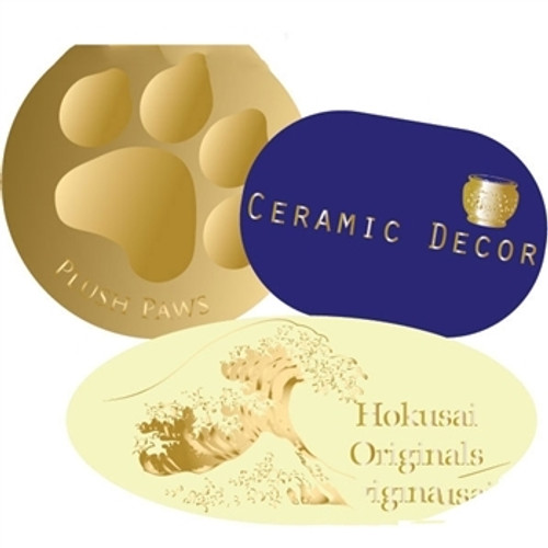 Custom Hot Stamped Labels-Medium-Large Shapes