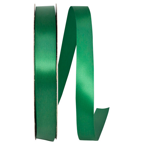 100 Yards - 7/8" Forest Green Double Face Satin Ribbon