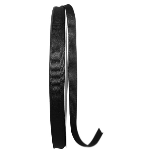 3/8" Grosgrain Ribbon - Black - 100 Yards/Roll