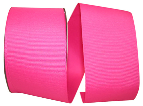 3" Grosgrain Ribbon - Shocking Pink - 50 Yards/Roll - Bulk Discounts