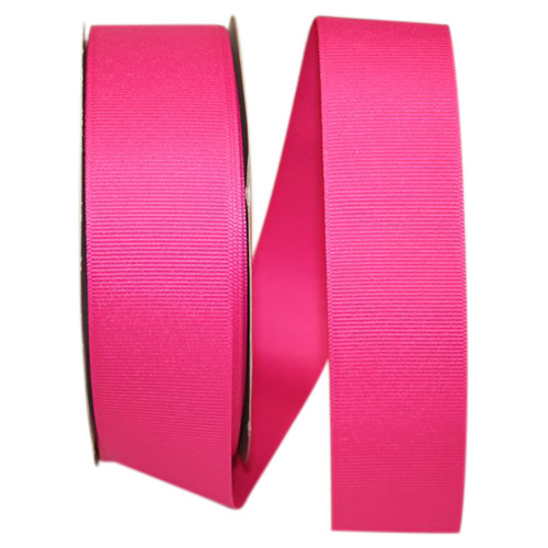 1-1/2" Grosgrain Ribbon - Shocking Pink - 50 Yards/Roll