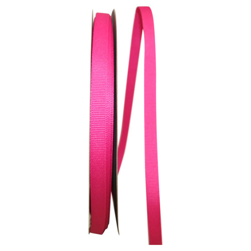 3/8" Grosgrain Ribbon - Shocking Pink 100 Yards/Roll