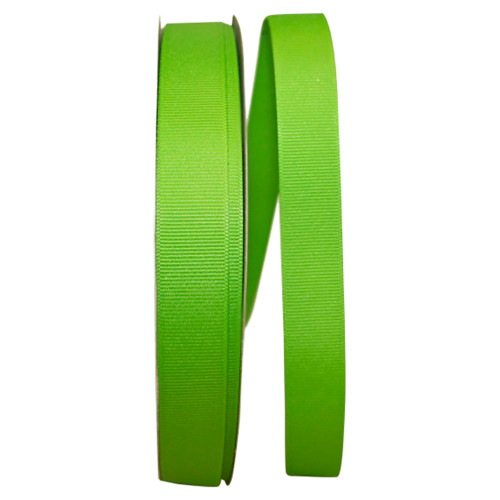 7/8" Grosgrain Ribbon - Apple Green - 100 Yards/Roll