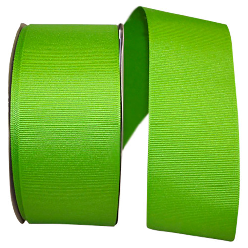 2-1/4" Grosgrain Ribbon - Apple Green - 50 Yards/Roll