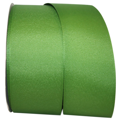 2-1/4" Grosgrain Ribbon - Leaf Green - 50 Yards/Roll