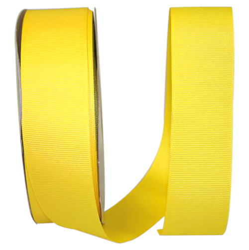 1-1/2" Grosgrain Ribbon - Lemon - 50 Yards/Roll