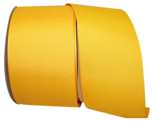 3" Grosgrain Ribbon - Yellow Gold - 50 Yards/Roll - Bulk Discounts