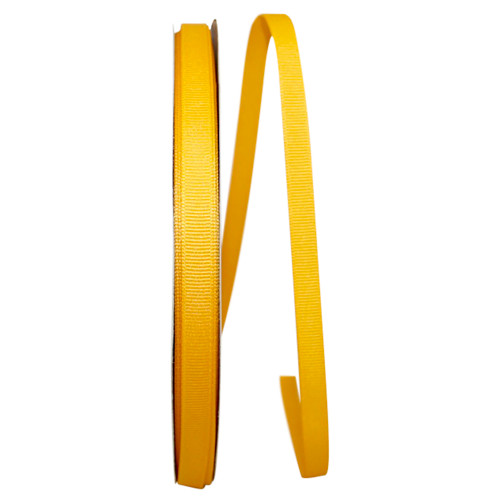 3/8" Grosgrain Ribbon - Yellow Gold 100 Yards/Roll