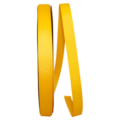 5/8" Grosgrain ribbon - Yellow Gold - 100 Yards/Roll
