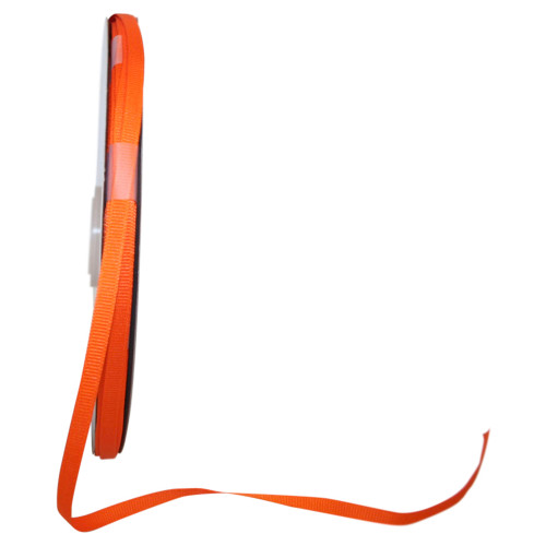 100 Yards - 1/4" Orange Grosgrain Ribbon
