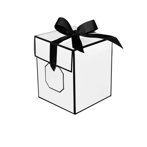 Flipalicious Gift Boxes - 5" x 5" x 6" White - 100 Boxes