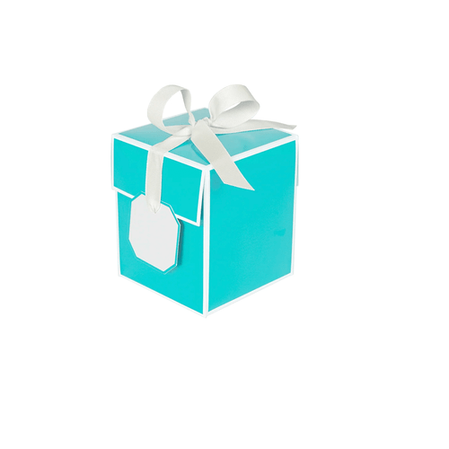 Flipalicious Gift Boxes 4" x 4" x 4-3/4" - Blue - 100 Boxes