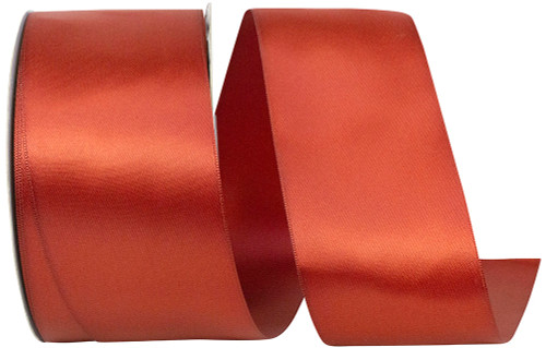 50 Yards - 2-1/2" Copper Double Face Satin Ribbon
