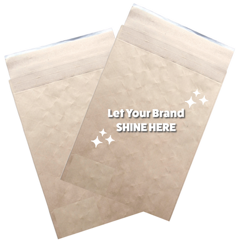 Dura-Bag Kraft Mailer Bags - 10-1/2" x 16" Peel & Seal Closure - 500 Mailers - Plain or Custom Printed