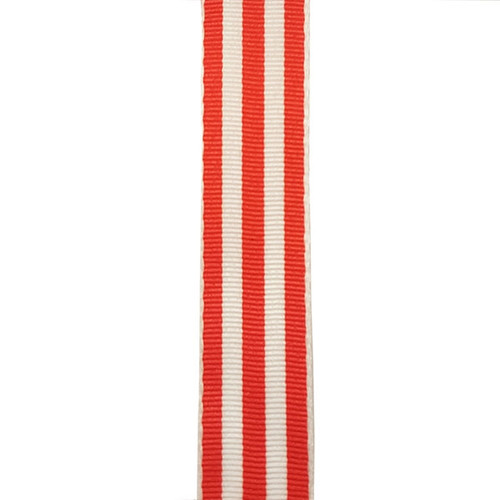 Carnival Candy Stripes Orange Grosgrain