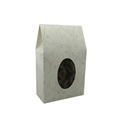 Medium Ivory Brocade Tapered Candy Totes