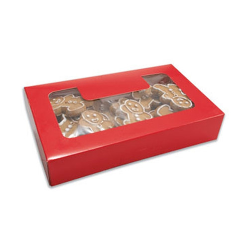 Red Grease Resistant Cookie Boxes