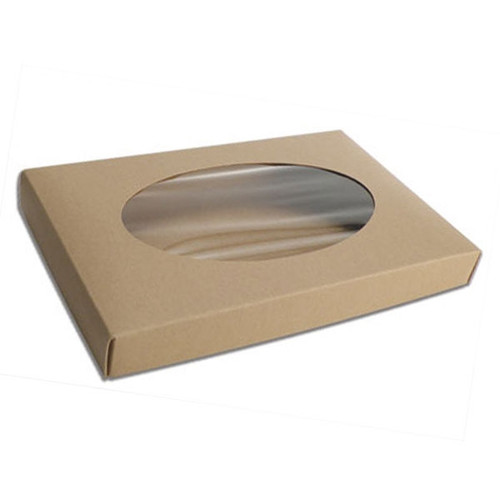 1 lb. Box Covers-1 Layer-Kraft with Window