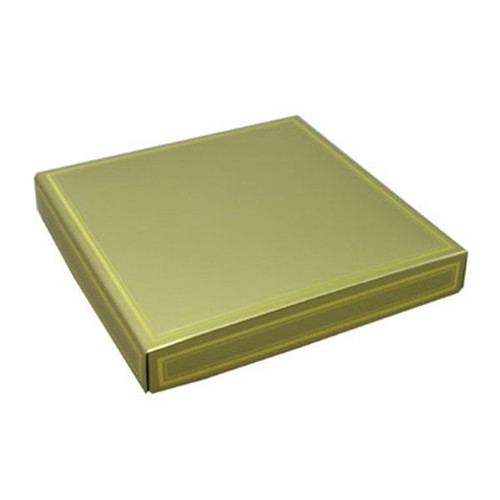 16 oz. Square Gold with Gold Candy Box Covers