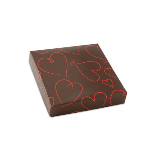 Chocolate Box Covers-8 oz.- Valentine Hearts