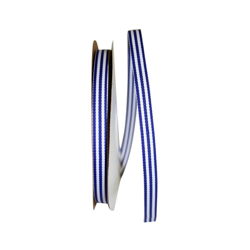 Stripes Navy Grosgrain