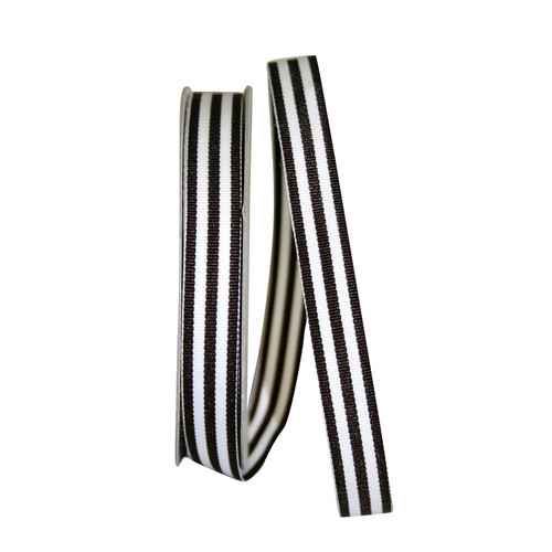 Stripes Brown Grosgrain