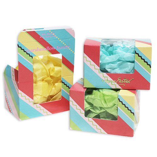 1/4 lb. Easter Stripe Egg Boxes